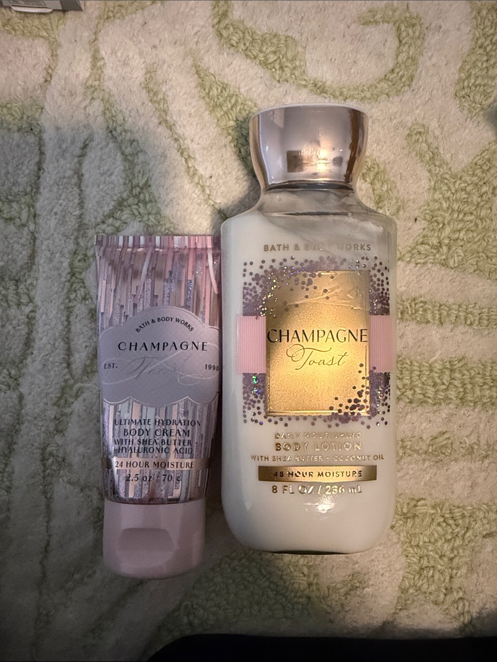 Bath & Body Works Champagne Toast Body Lotion & Cream - Pink, Gold, White